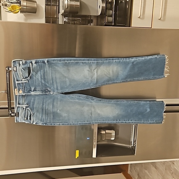 💕MOTHER💕 Mid Rise Dazzler Ankle Fray Jeans - Riding The Cliffside 28 NWOT - Picture 12 of 16